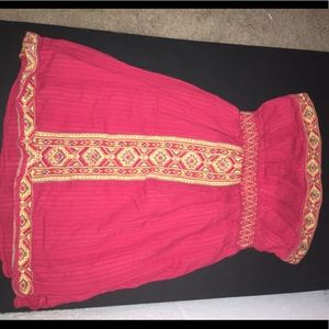 Dress/strapless shirt